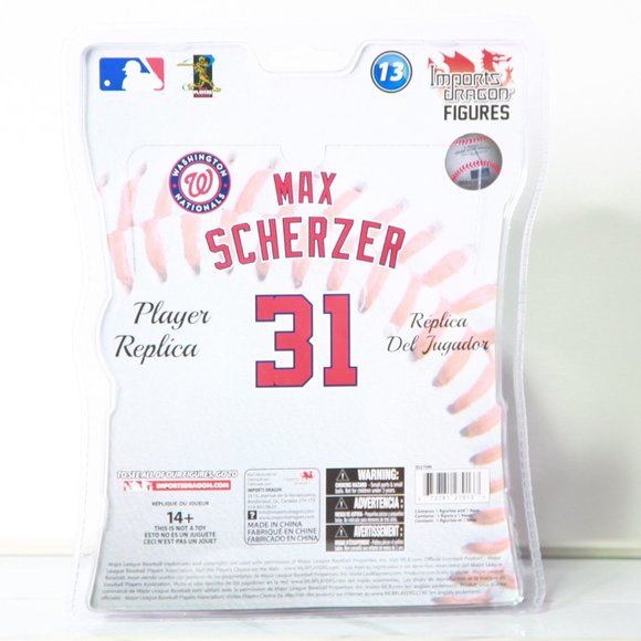 Max Scherzer 6" Baseball Figurine by Imports Dragon-Cy Young & WS Winner - Picture 3 of 7